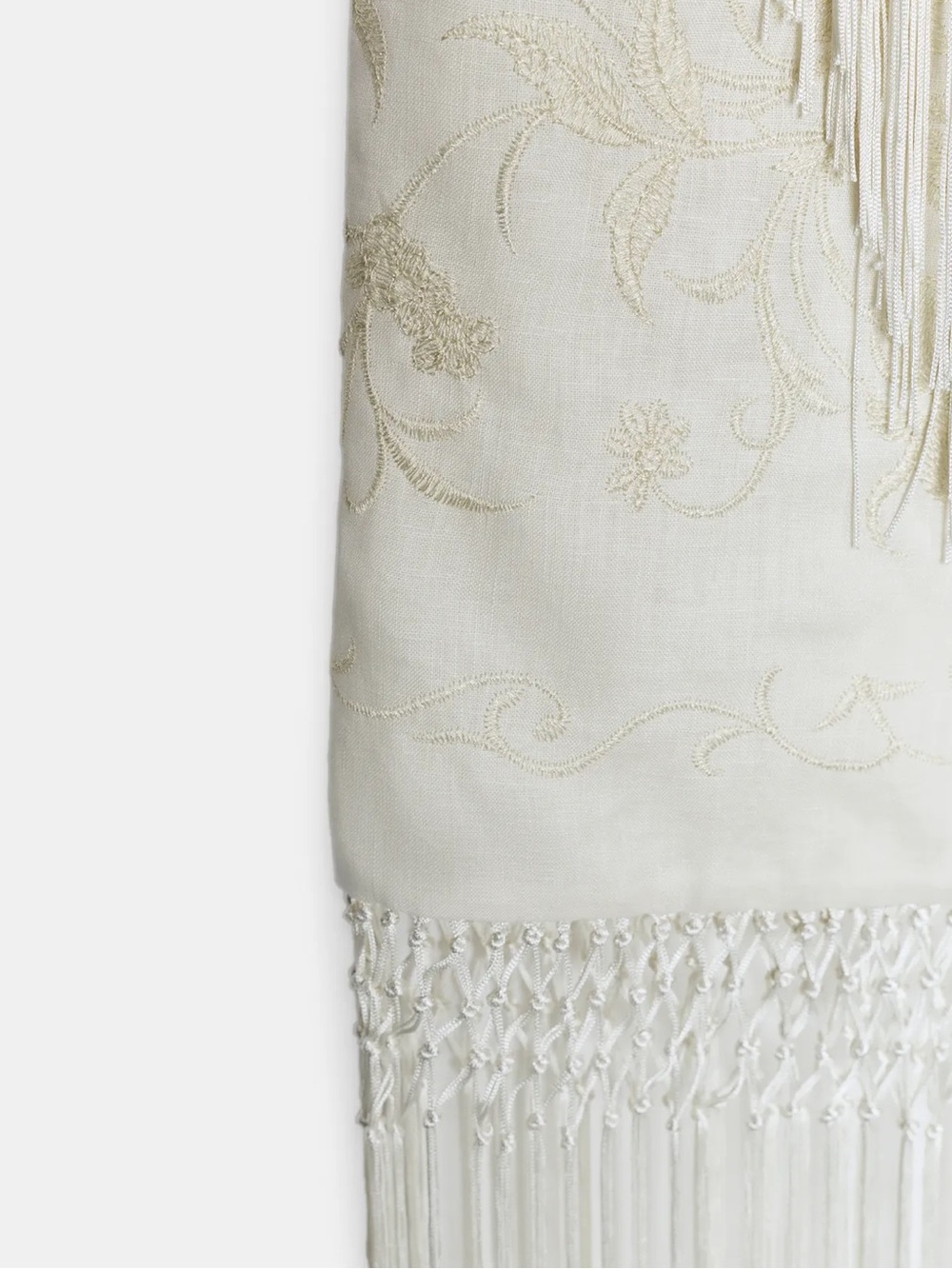 ZARA ZW COLLECTION 100% LINEN EMBROIDERED MIDI SKIRT - Picture 12 of 14